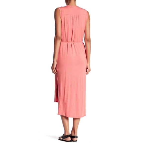 🌸H by Bordeaux Hi-Lo Button Shirt Dress - Picture 2 of 7